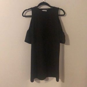 Black Zara Dress with Shoulder Cut outs